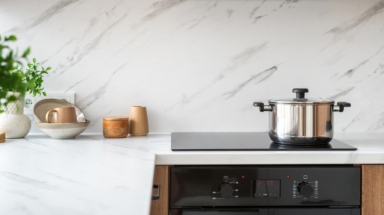 Luxury kitchen countertop with an eased edge profile